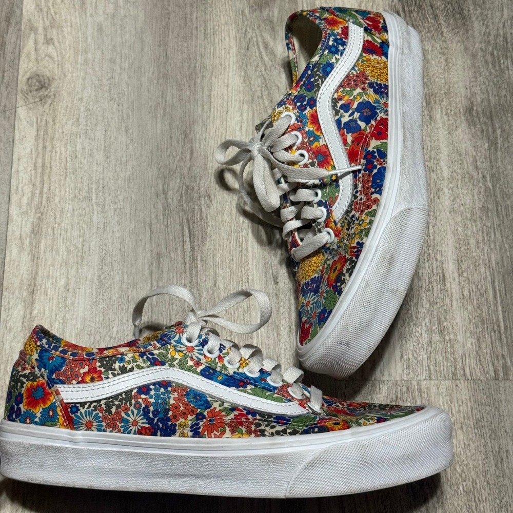 Vans Liberty‎ Fabrics x Old Skool Patchwork Floral - Multi' 7.5 mens womens 9